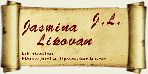 Jasmina Lipovan vizit kartica